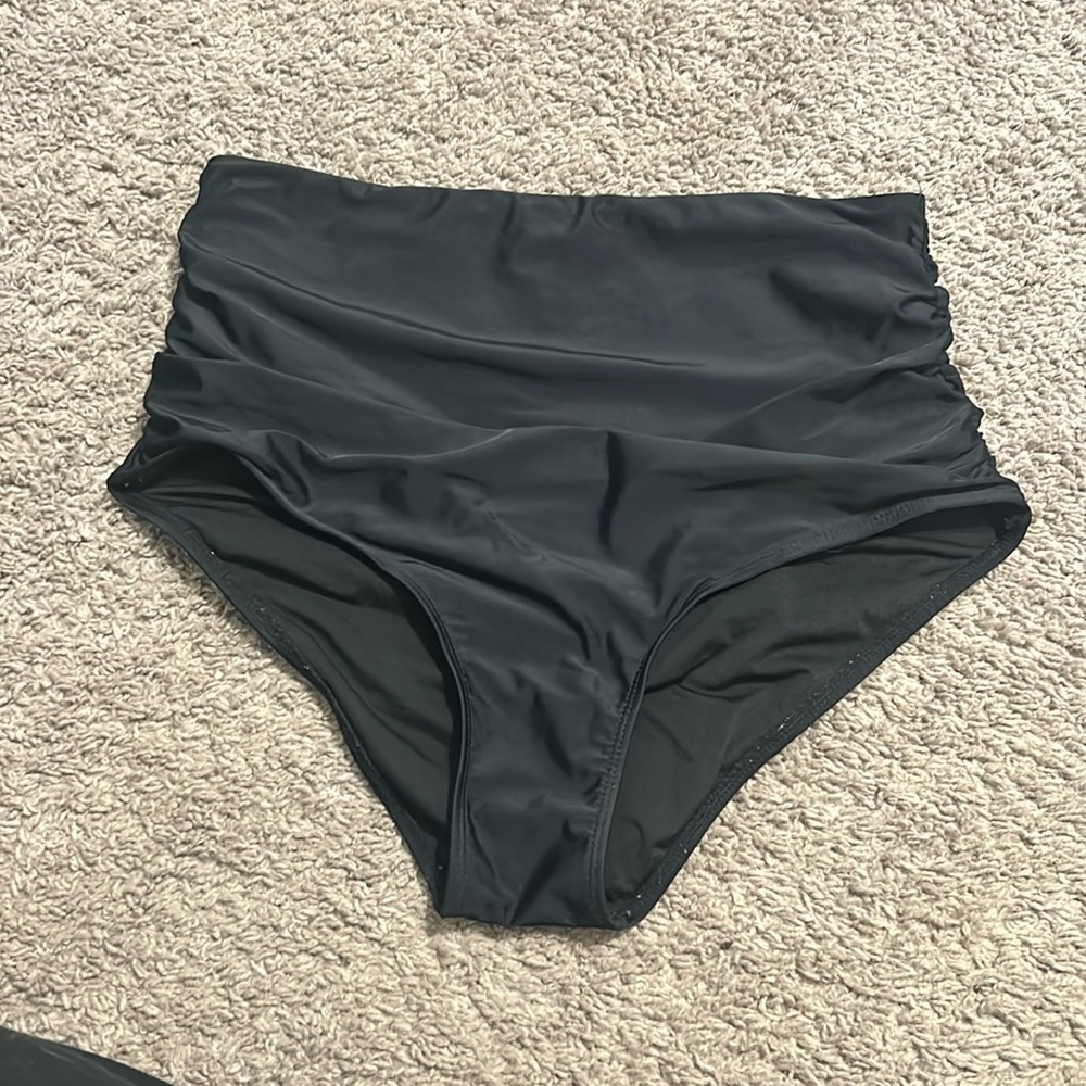 High waisted swim suit bottoms
